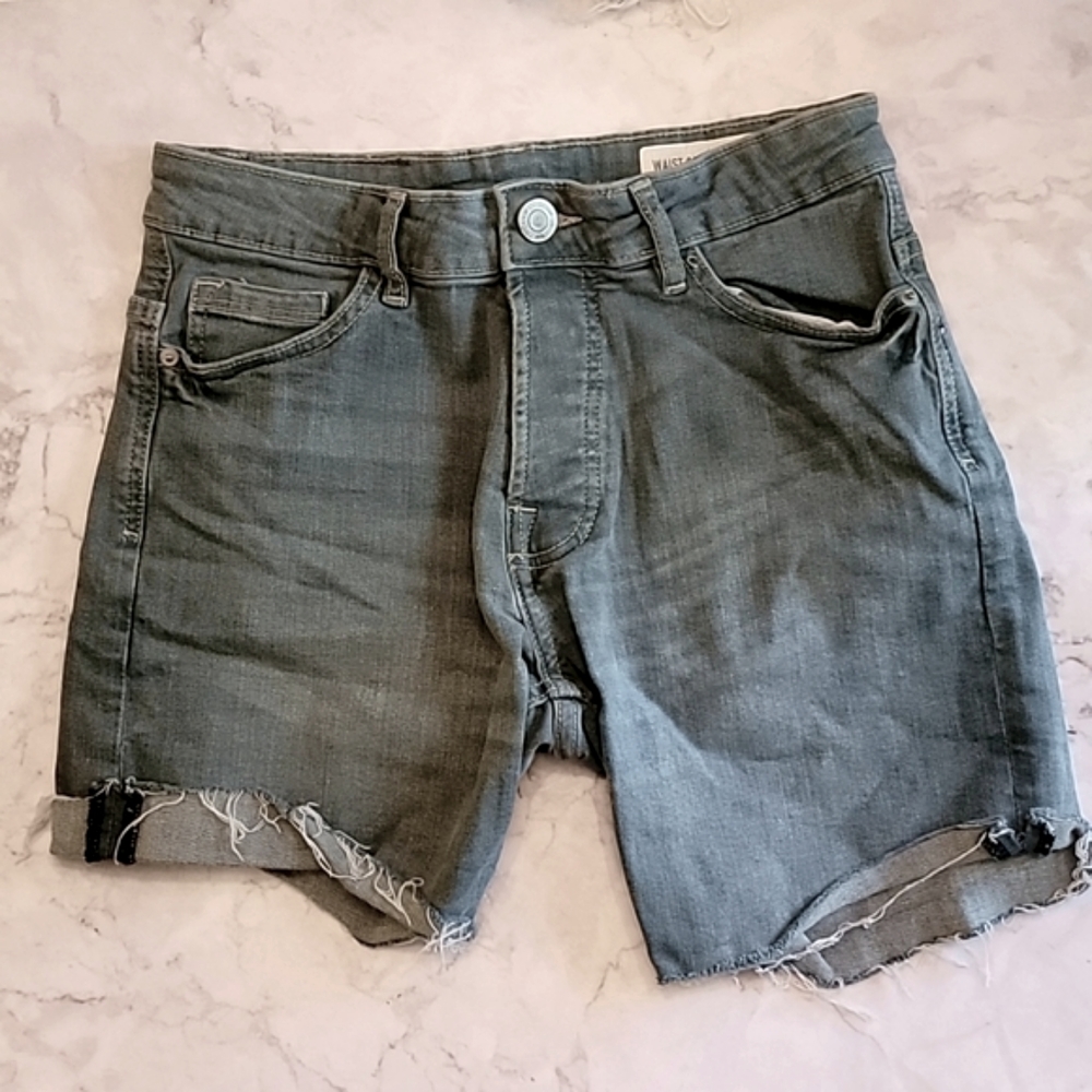 Men's Denim & Co slim fit cutoff jean shorts 28